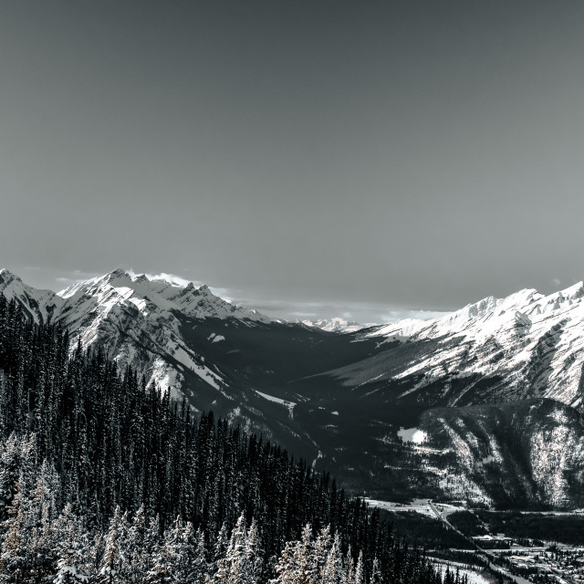 "Moody Views, Banff View pt 2" stock image