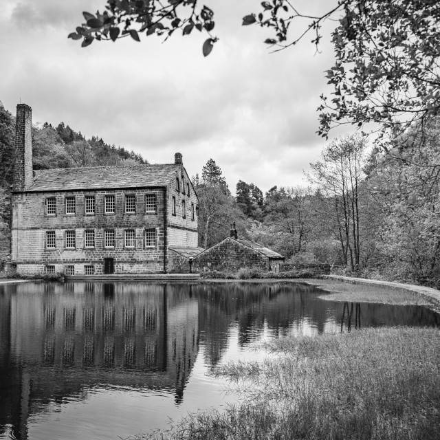 "Gibson Mill, Calderdale." stock image