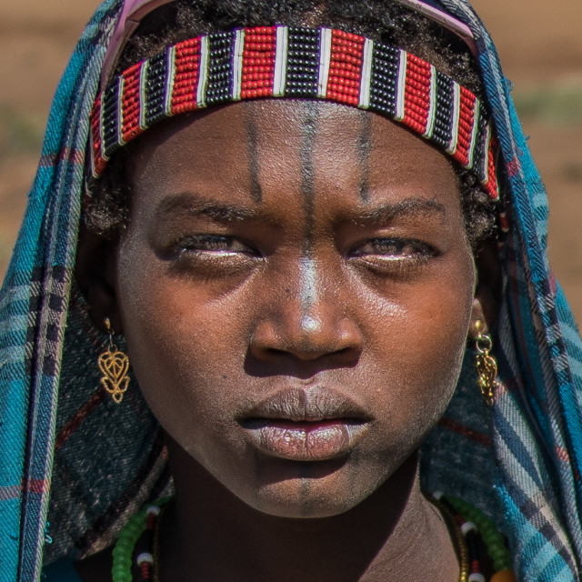 "Tsamai woman (Ethiopia)" stock image