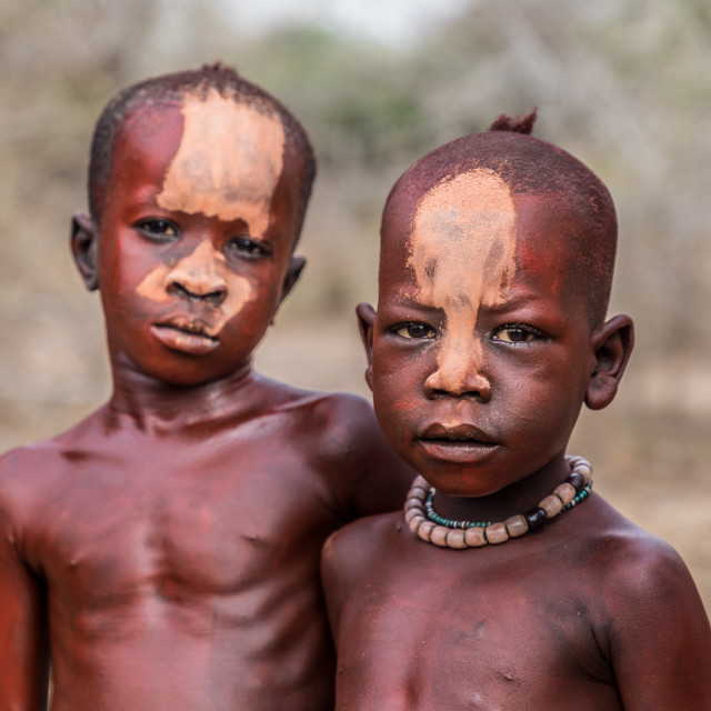 "Young Mundari at the naming ceremony (south sudan)" stock image