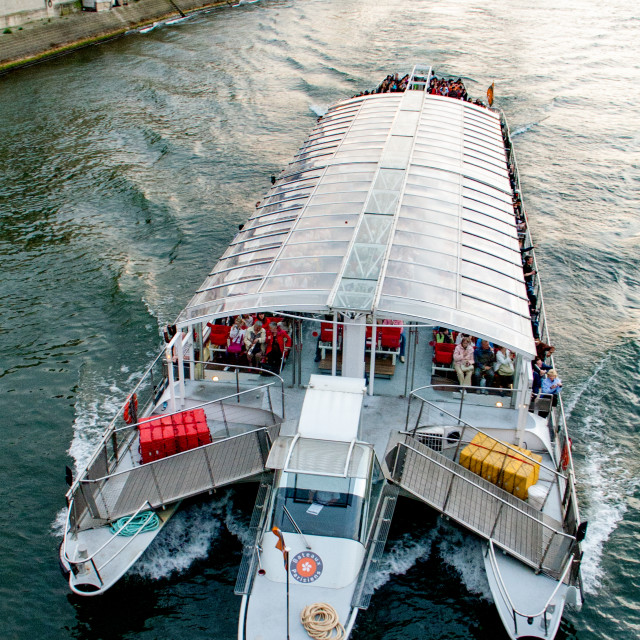 "Paris, River Seine Cruise" stock image