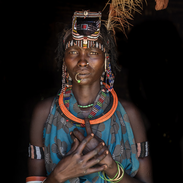 "Jiye woman in the Greater Kapoeta region (South Sudan)" stock image