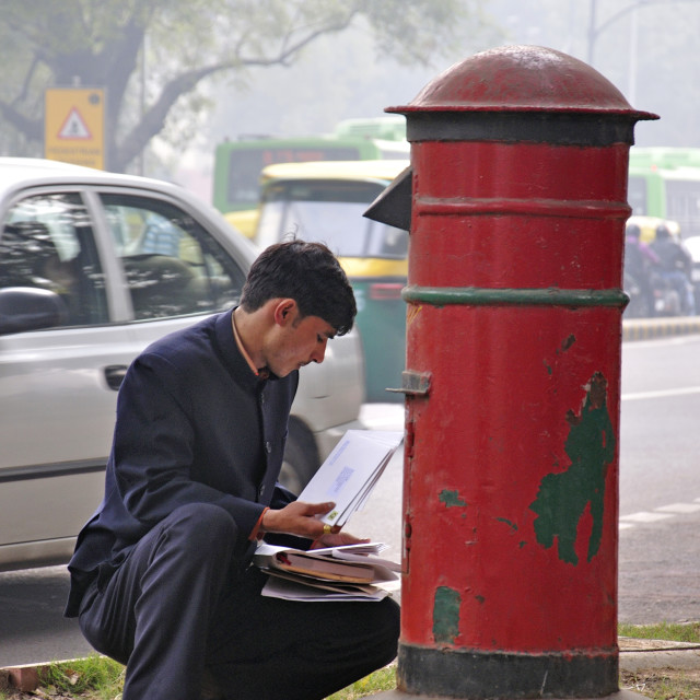 "The Postman" by www.nishantdavid.ca - $16.05 "The Postman" stock image