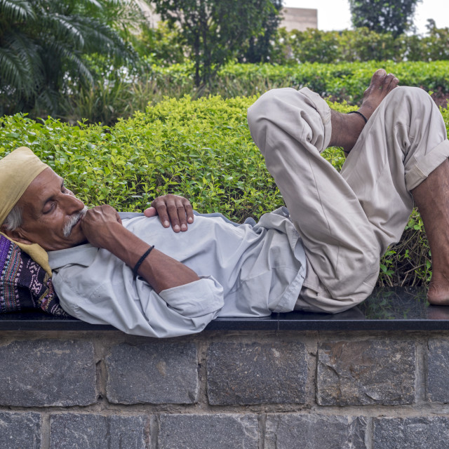 "A Good Day's Sleep" stock image