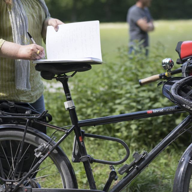 "Cycling Reporter" stock image