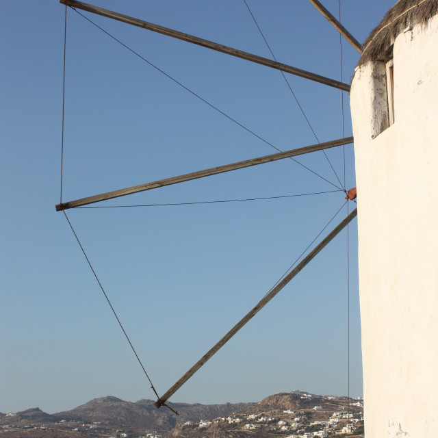 "Windmill in Mykonos" by Julian Worker - £5.00 "Windmill in Mykonos" stock image