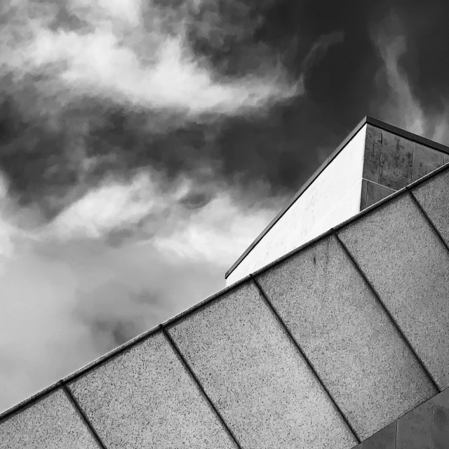 "Black and White detail of Liverpool Metropolitan Carhedral" stock image