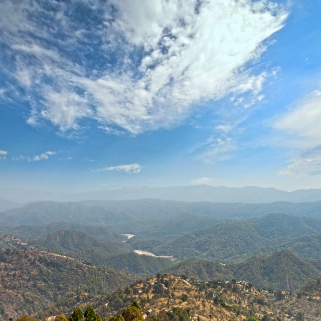 "A Scenic view at Lansdowne, Uttarakhand, India" stock image