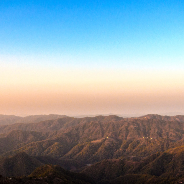 "A Scenic view at Lansdowne, Uttarakhand, India" stock image