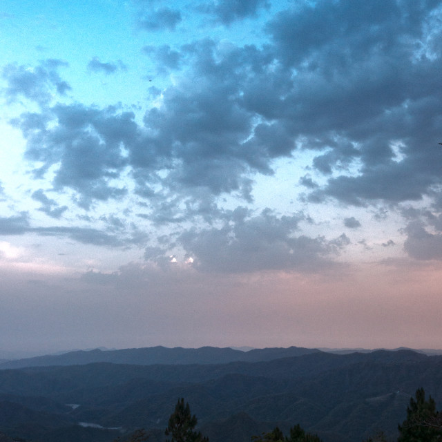 "A Scenic view at Lansdowne, Uttarakhand, India" stock image