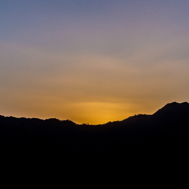 "A Scenic view at Lansdowne, Uttarakhand, India" stock image