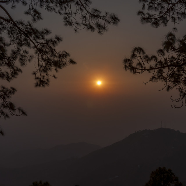 "The Sun Set Point, Kasauli" stock image