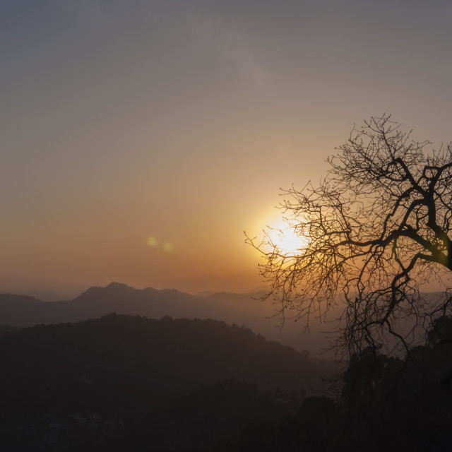 "The Sun Set Point, Kasauli" stock image