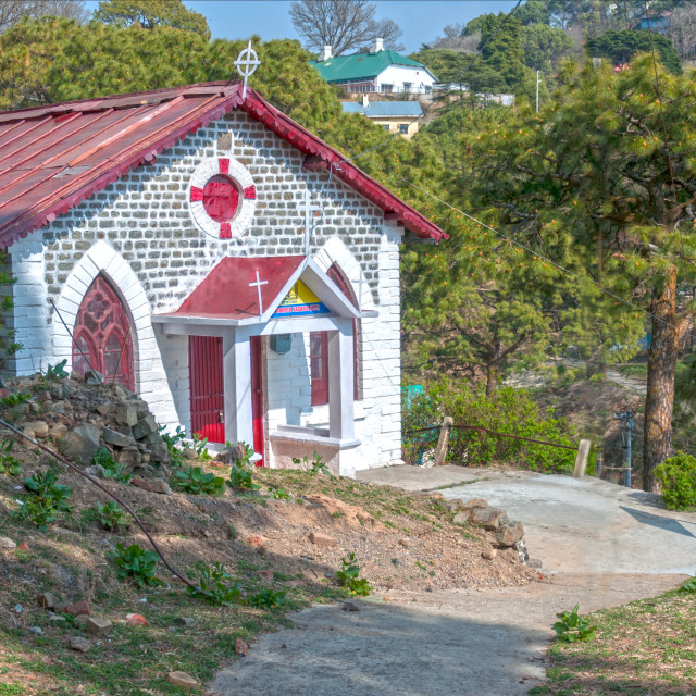 "The Baptist Church Of Kasauli" by www.nishantdavid.ca - £13.00 "The Baptist Church Of Kasauli" stock image
