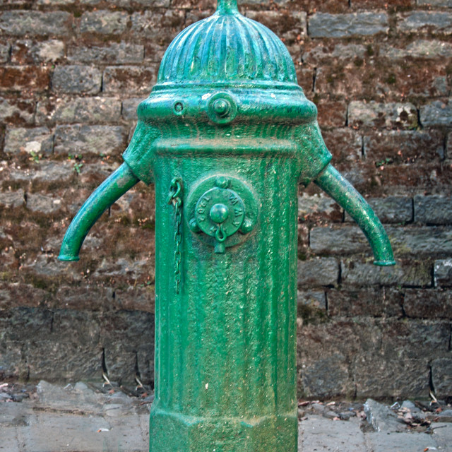 "A Colonial Era Water Hose Connector" stock image