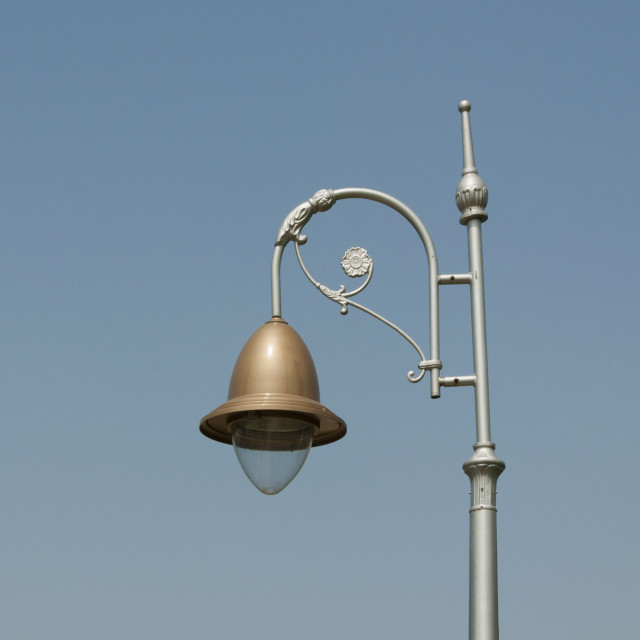 "A Lamp at The Pinjor Gardens or Yadavindra Gardens" stock image