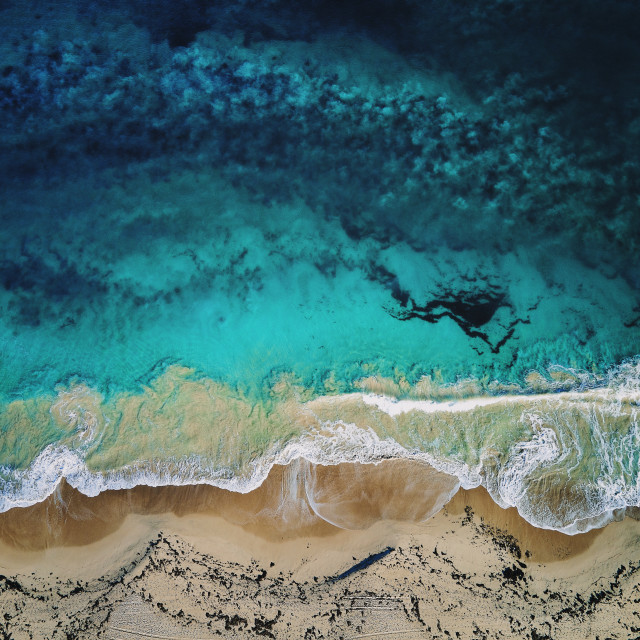 "Beach Aerial" stock image