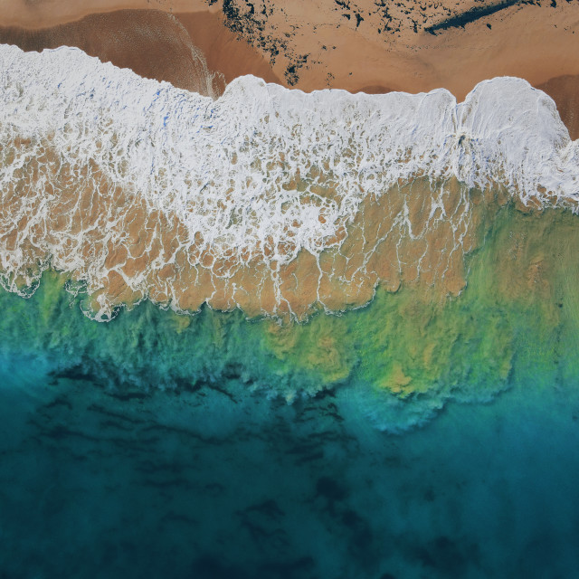 "Beach Aerial" stock image