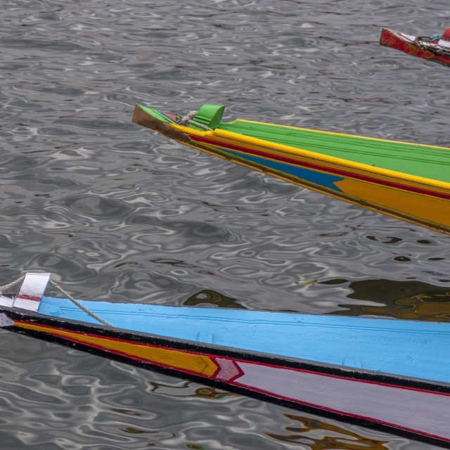 "Shikara Boats at Dal Lake, Srinagar" stock image