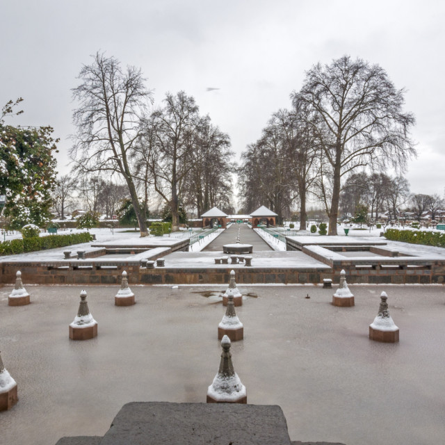 "Nishat Bagh (Garden), Srinagar" stock image