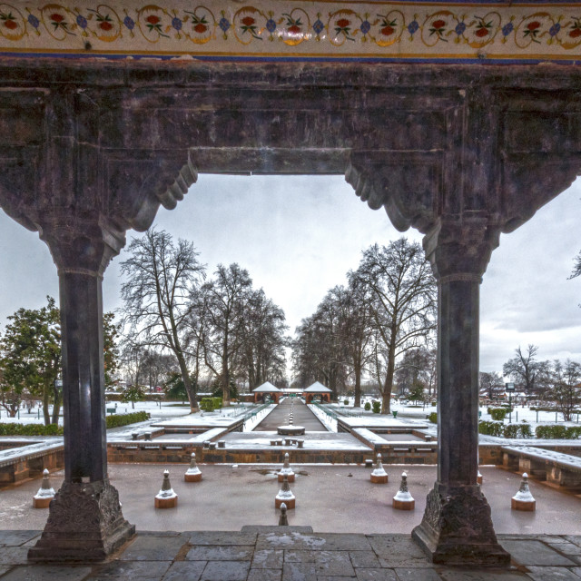 "Nishat Bagh (Garden), Srinagar" stock image