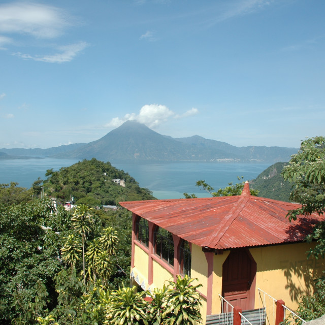 "Guatemala lake" stock image
