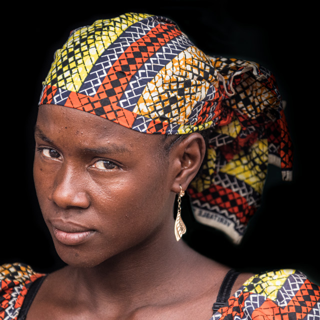 "Mbororo woman from the north of Cameroon" stock image