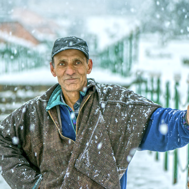 "The Snow Cleaner" stock image