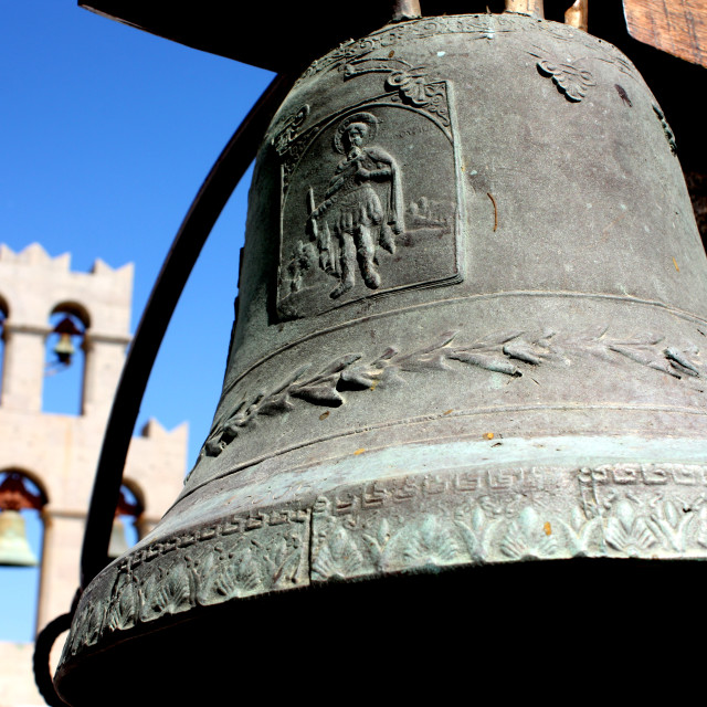 "Bells at the Monastery of Saint John the Theologian in Hora on Patmos" by Julian Worker - £7.50 "Bells at the Monastery of Saint John the Theologian in Hora on Patmos" stock image