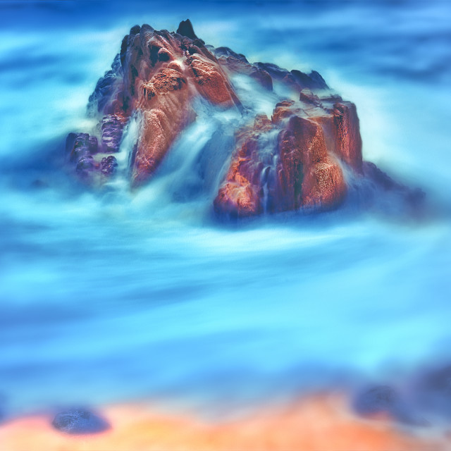 "Roca y agua" stock image