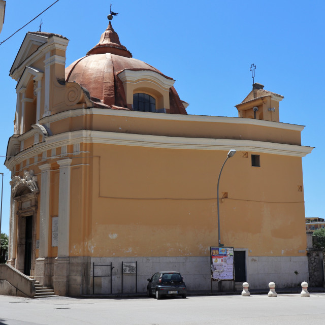 "Capua - Chiesa di Santa Maria delle Grazie da piazza Bellarmino" stock image