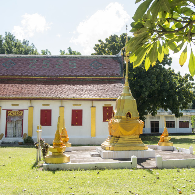 "THAILAND TAK WAT KLANG SUAN DOK MAI TEMPLE" stock image