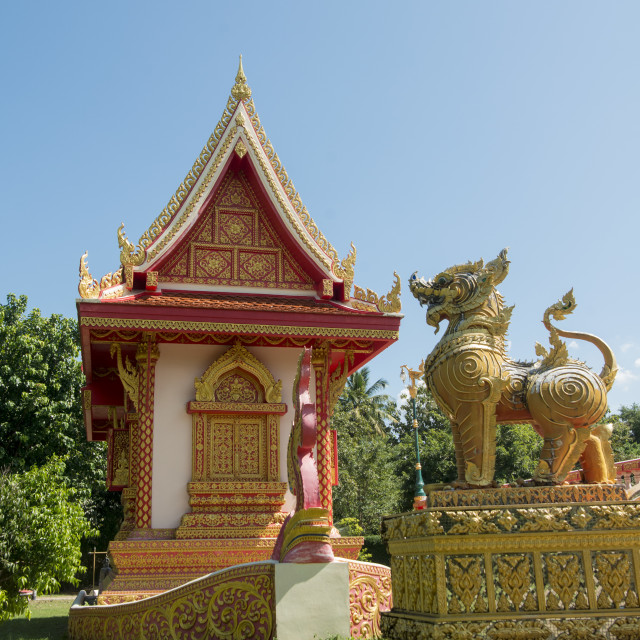 "THAILAND TAK WAT KLANG SUAN DOK MAI TEMPLE" stock image