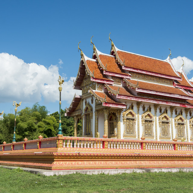 "THAILAND TAK WAT KLANG SUAN DOK MAI TEMPLE" stock image