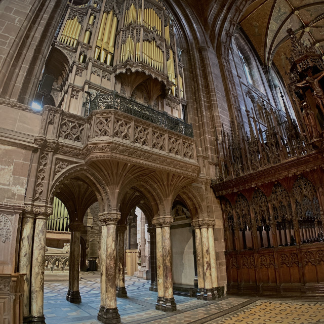 "Chester Cathedral Interior" stock image