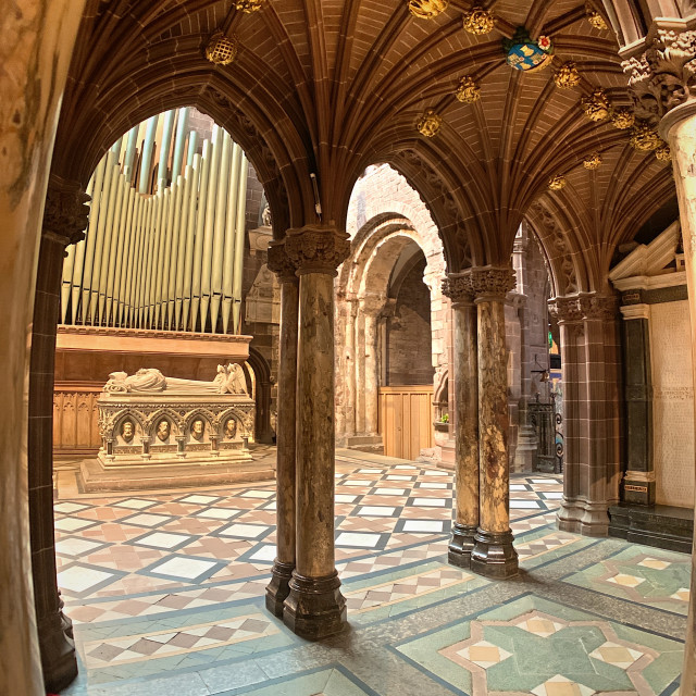 "Chester Cathedral Interior" stock image