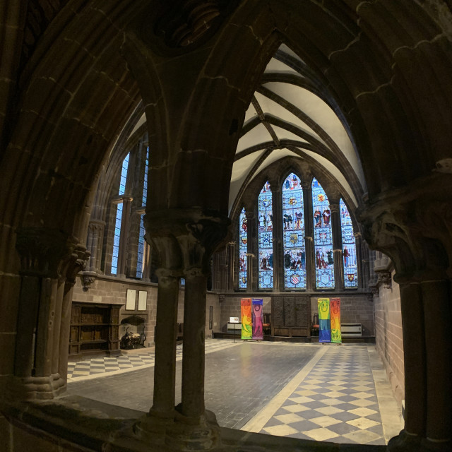 "Chester Cathedral Interior" stock image