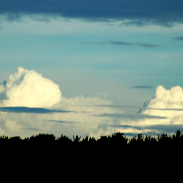"Twinning clouds" stock image