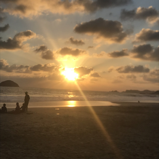 "Sunset Mexico" stock image