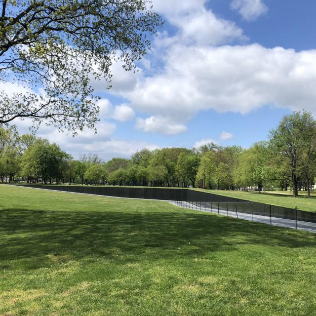 "Vietnam Memorial Washington DC during Lockdown" stock image