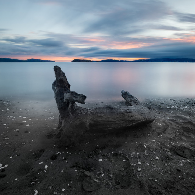 "Sunset in Petone" by Capture and Keep Photography - £10.00 "Sunset in Petone" stock image