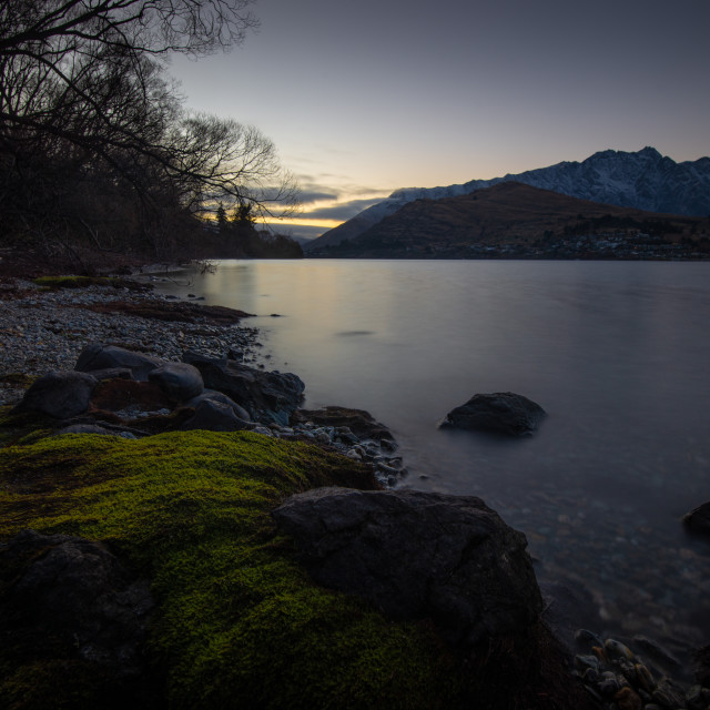 "Queenstown Sunrise" by Capture and Keep Photography - £10.00 "Queenstown Sunrise" stock image
