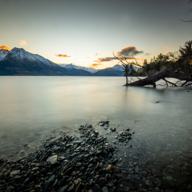 "Glenorchy Sunset" by Capture and Keep Photography - £10.00 "Glenorchy Sunset" stock image