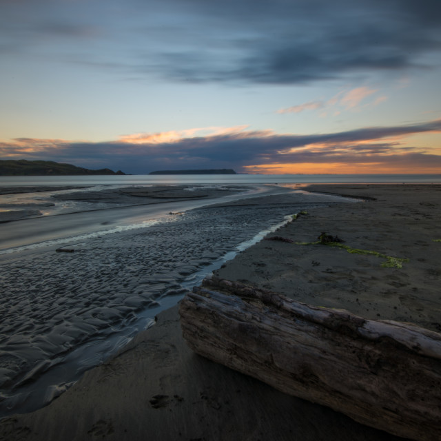 "Plimmerton Sunset" by Capture and Keep Photography - £10.00 "Plimmerton Sunset" stock image