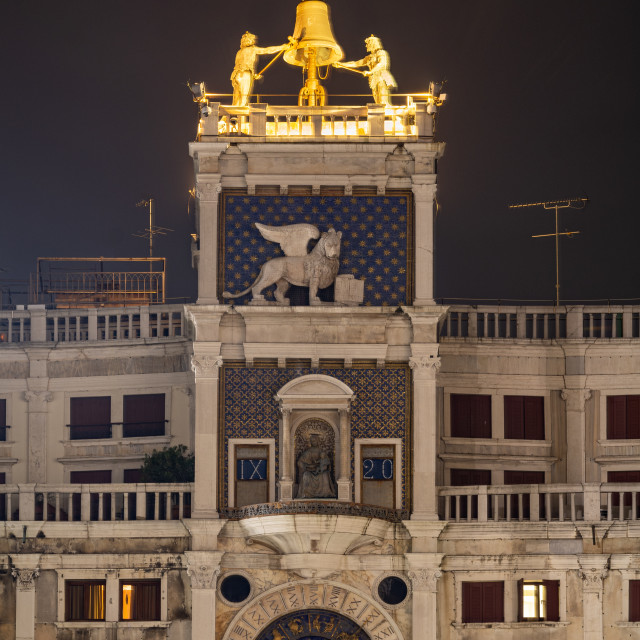 "Venice, Italy, St Mark's Square. Clocktower" stock image