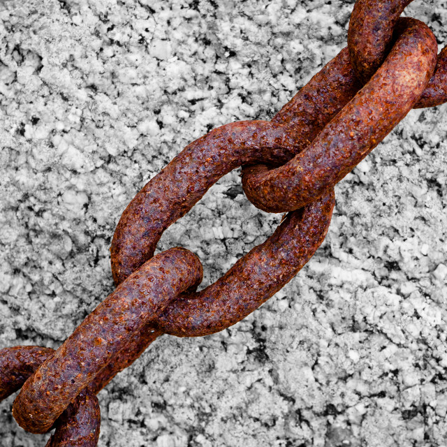 "Colour Popped Chain" stock image