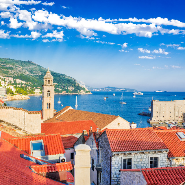 "Dubrovnik, Croatia, medieval Ragusa in Dalmatia" stock image