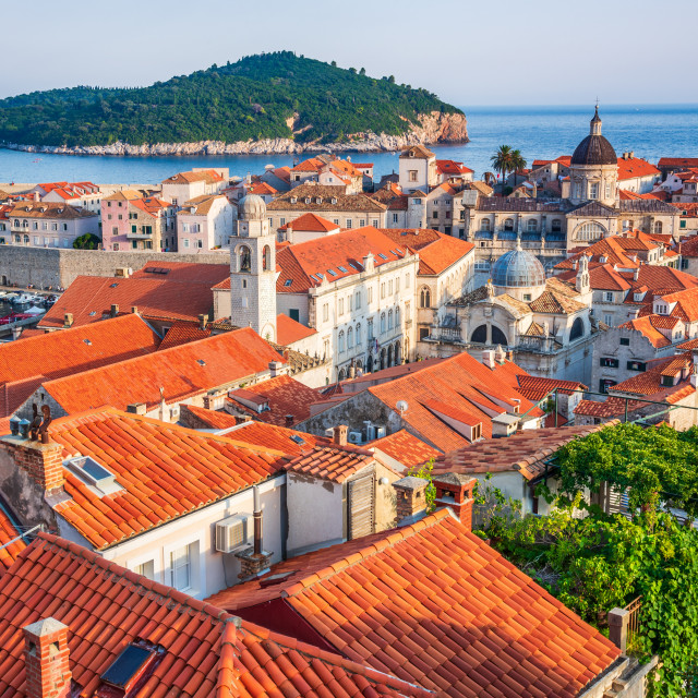 "Dubrovnik, Croatia, medieval Ragusa in Dalmatia" stock image