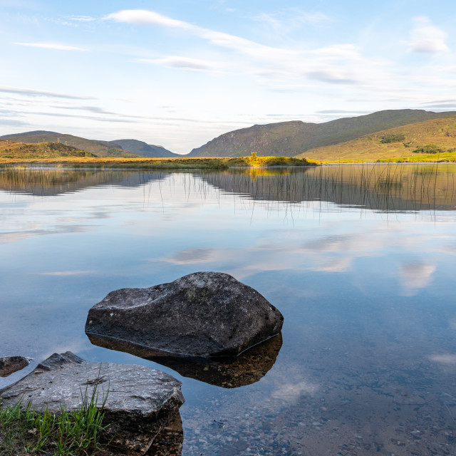 "Lough Veagh, Glenveagh National Park, Donegal, Ireland" stock image