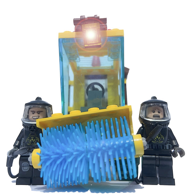 "Bio Hazard clean up crew" stock image